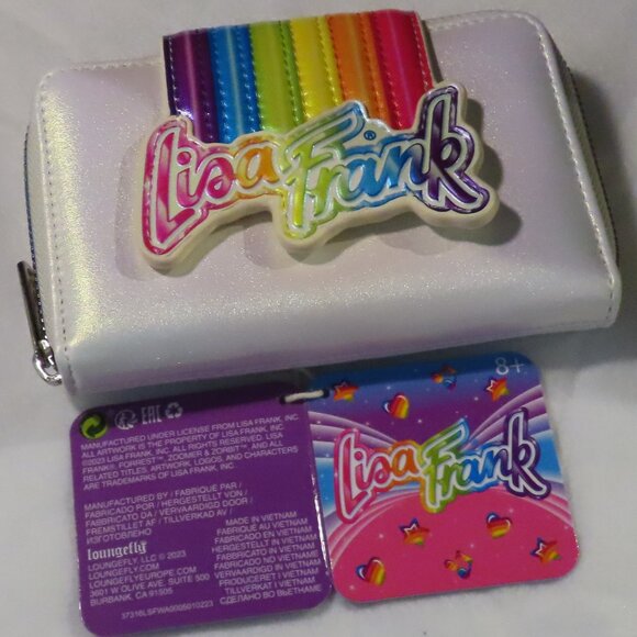 Lisa Frank Rainbow Zipper Wallet - Picture 1 of 4